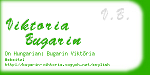 viktoria bugarin business card